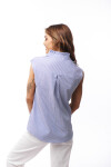 BLUSA AUBREY AZUL RAYAS
