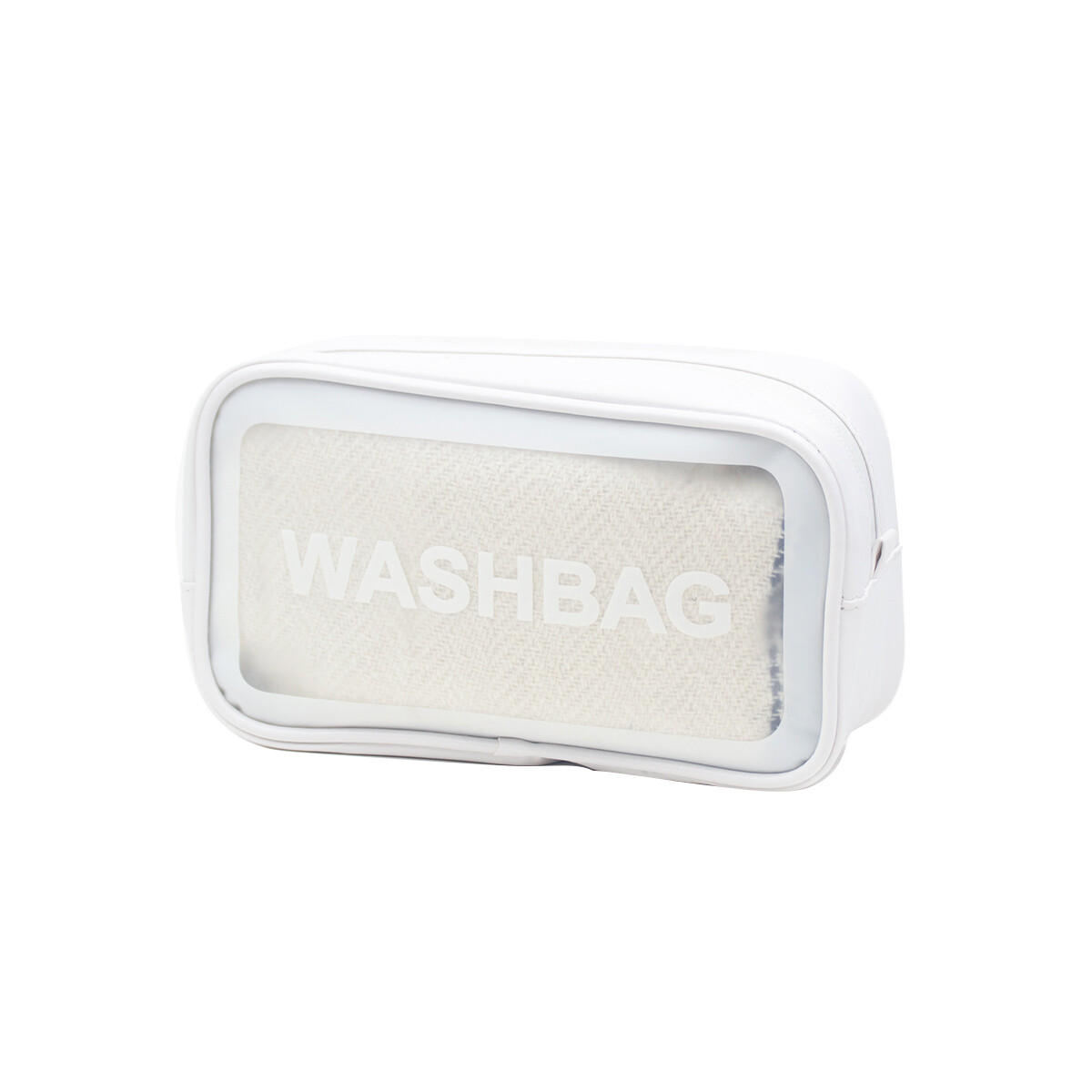 Neceser Transparente Washbag - Blanco — Mis Petates