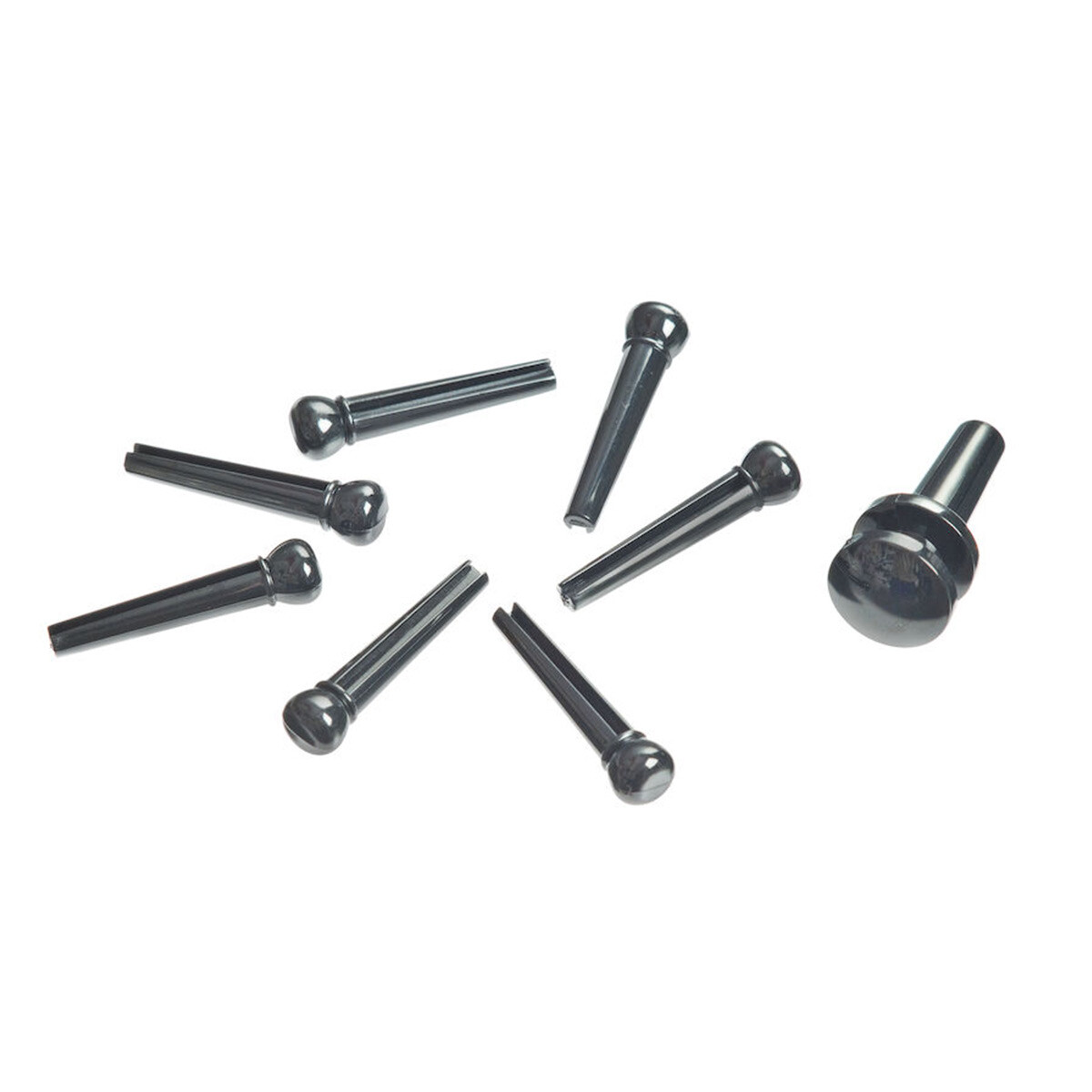 Boton puente guitarra folk Daddario Pwps9 Black Set 