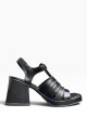 Sandalia cuero 4824-09 Negro