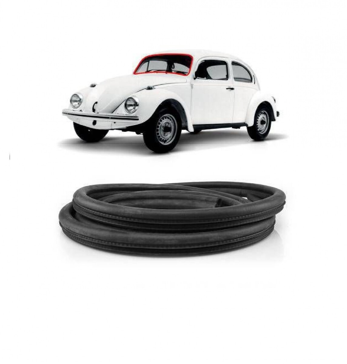 GOMA DE PARABRISAS FUSCA (TODOS) PARA MOLDURA 