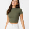 Remera Flored Verde Oliva