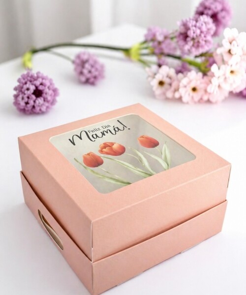 Caja 20x20x9,5 Feliz día Mamá Caja 20x20x9,5 Feliz día Mamá