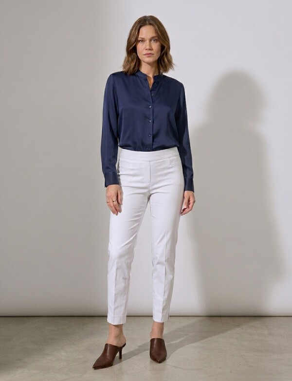 Pantalon Recto Modelador BLANCO