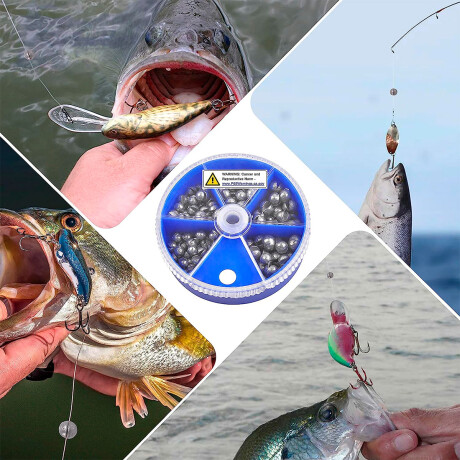 Set x100 Plomada De Mordida Pesca 5 Med Piraña Coast Cpg008021