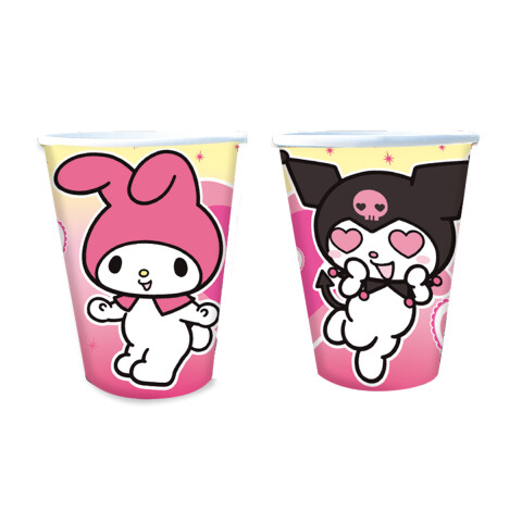 Cotillón Vaso Descartable x 8 Kuromi U