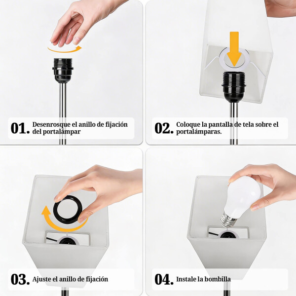 Lámpara de Mesa Touch IMBACK IBK-ILU013 | Con USB-C, USB-A y Enchufes | Moderna y Funcional Blanco Lámpara de Mesa Touch IMBACK IBK-ILU013 | Con USB-C, USB-A y Enchufes | Moderna y Funcional Blanco