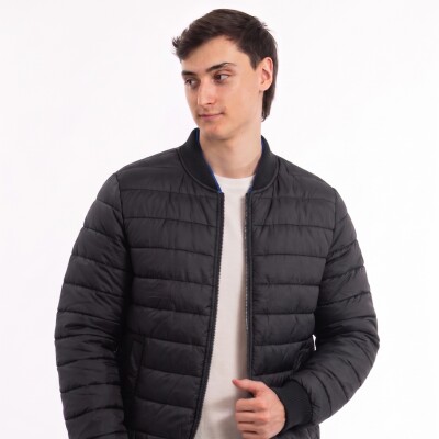Campera Bomber Nylon Black