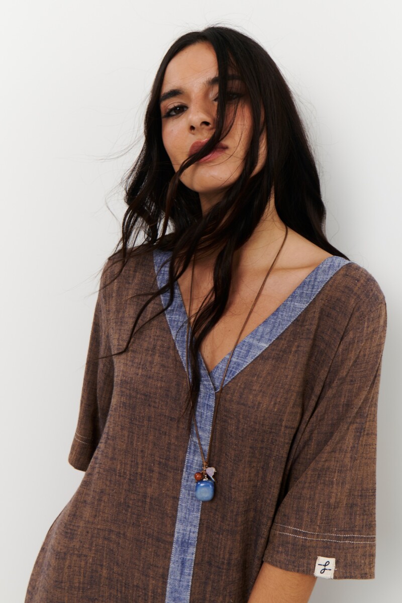 VESTIDO CAMILA CHOCOLATE