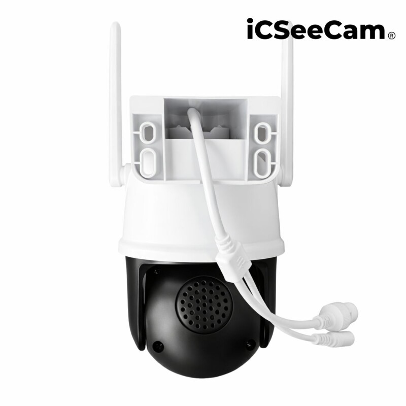 Camara Seguridad Wifi Exterior Doble Lente 3mp iCSeeCam Modelo 20612 Camara Seguridad Wifi Exterior Doble Lente 3mp iCSeeCam Modelo 20612