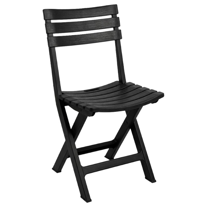 SILLA PLAST PLEGABLE NEGRA Unica