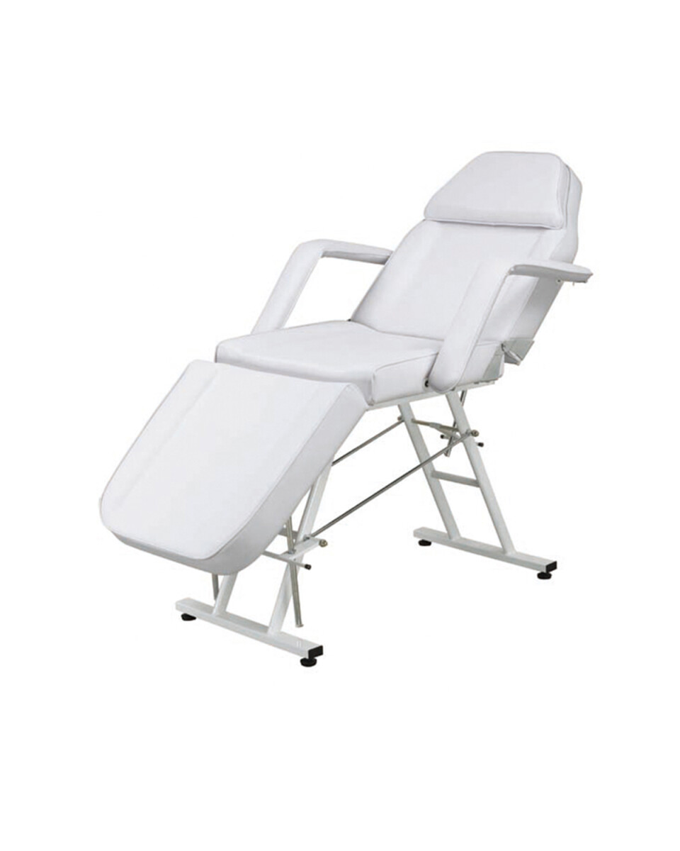 Camilla reclinable para tatuador masajes y depilación - Blanco 
