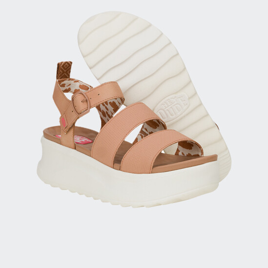 Sandalias Hey Dude Delray Buckle Classic Marrón