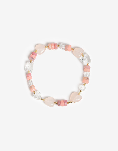 Pulseras Elásticas Color Pulsera Elástica Para Niñas Corazones Y Mariposas - Combinacion Multicolor