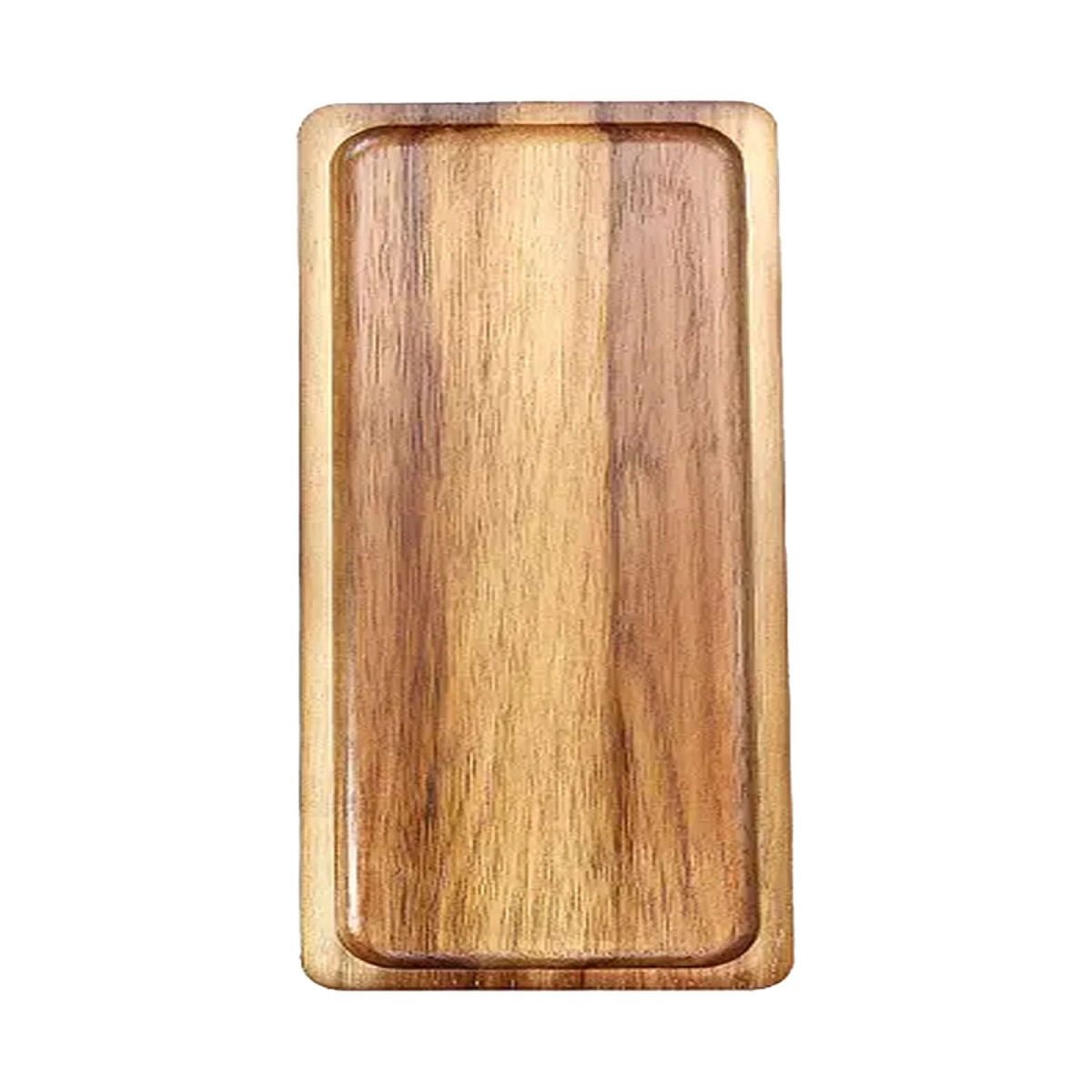 Bandeja de Bambú Rectangular para Servir 28x18x1.5Cm Roble - Roble 