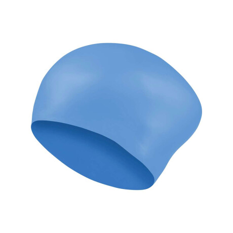 Gorra de Piscina Long Hair Silicone C Unisex celeste