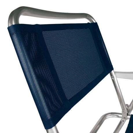 Reposera Silla Alta Plegable en Aluminio Mor Master p/ Playa Azul Marino