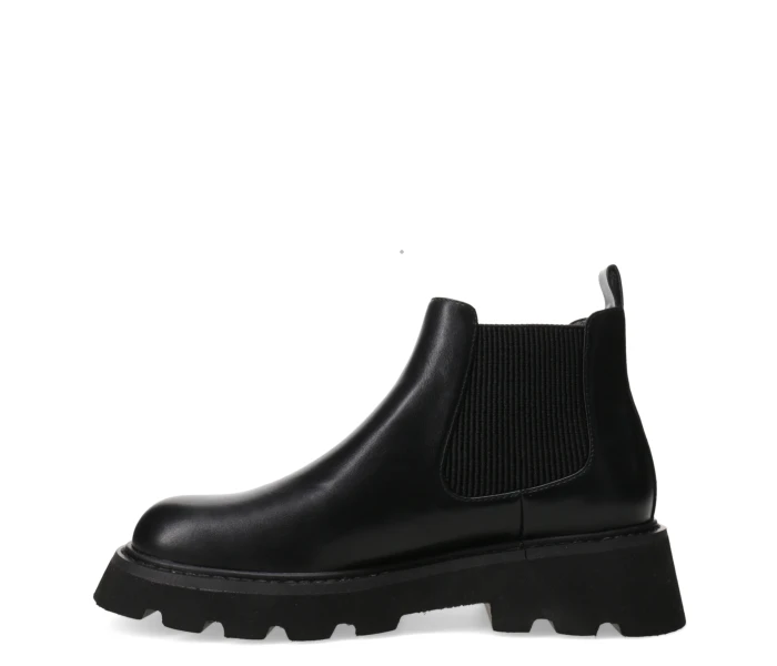Bota ROME tipo chelsea con elasticos laterales Black