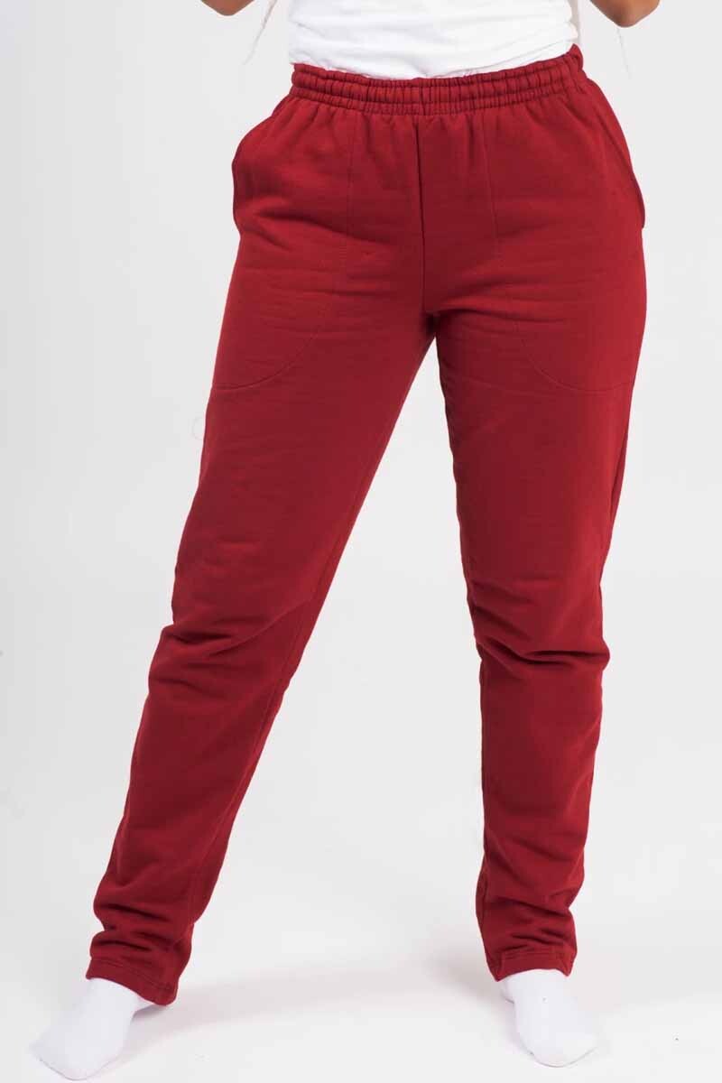 PANTALON HERING UNISEX RECTO C/FELPA E50A Rojo