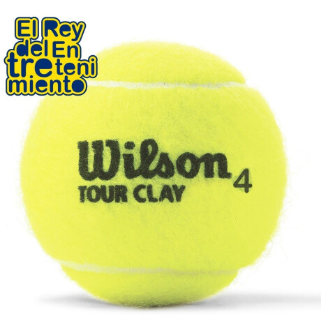 Tubo Wilson X3 Pelota Tour Clay Polvo De Ladrillo Wilwrt108900