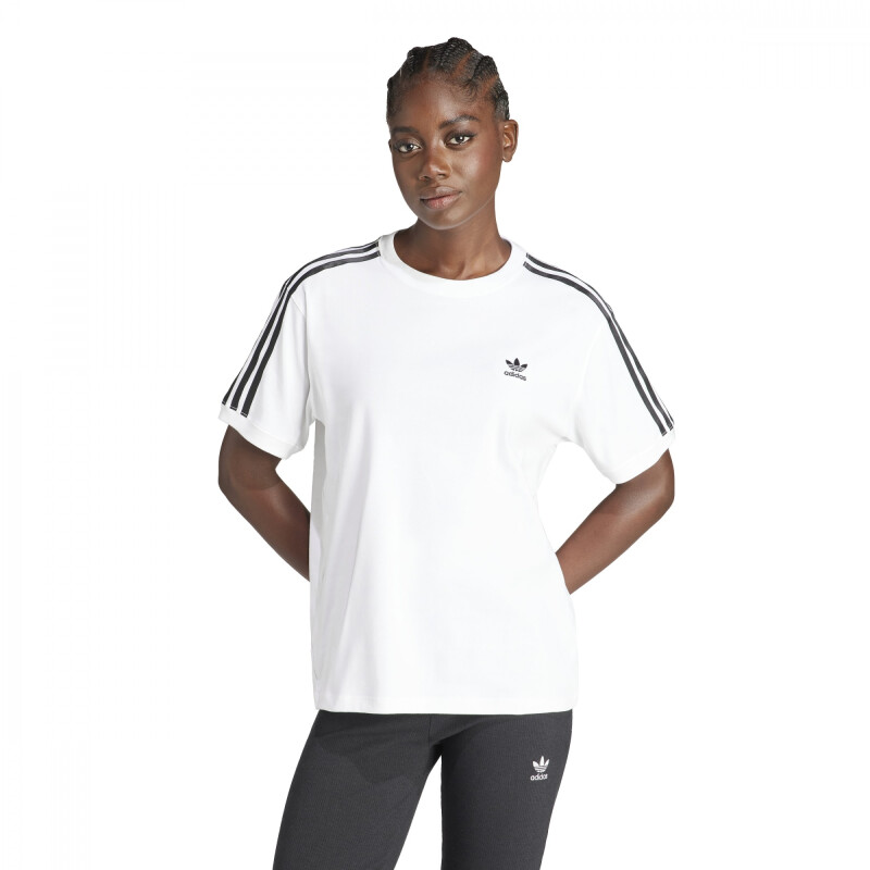 Championes Originals ADIDAS BUZO 3 STRIPE TEE de Mujer - IR8051 Blanco