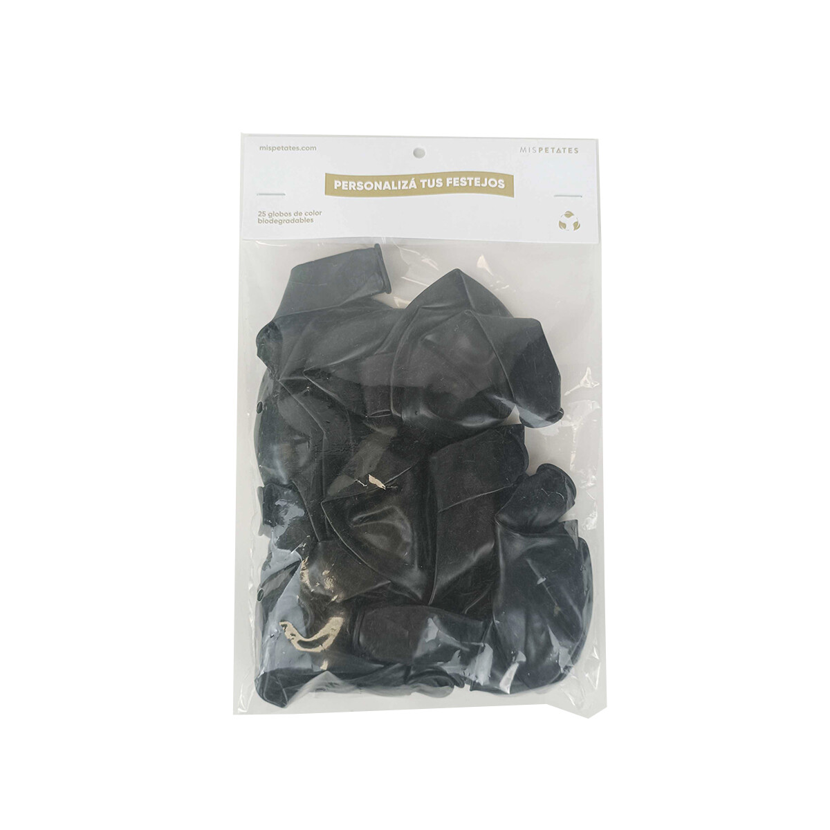 Globos biodegradables pack de 25 unidades - Negro 