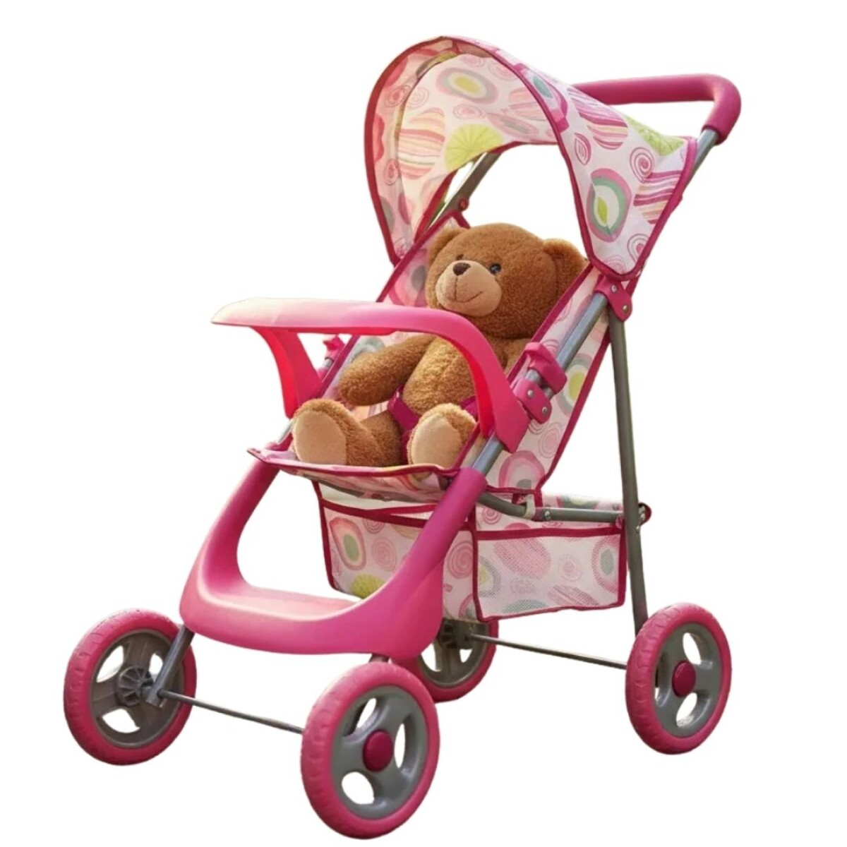 Coche Vintage De Juguete Para Muñecas Con Canasto 