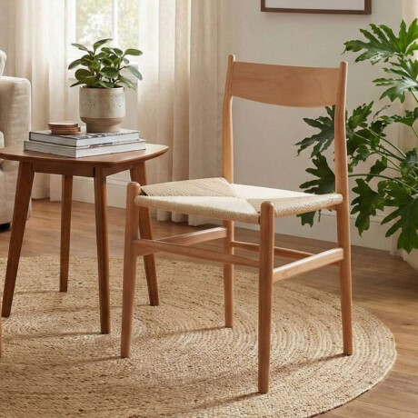 Silla de Comedor Madera Natural Beige Portugal Origen