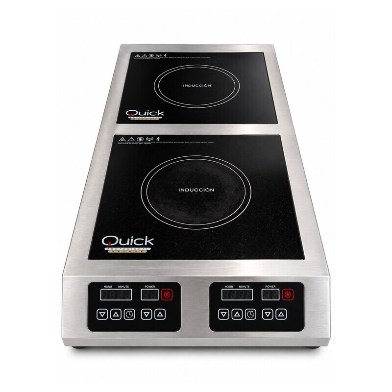 Cocina profesional doble de inducción Professional Deluxe Quick Cocina profesional doble de inducción Professional Deluxe Quick