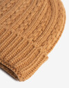 Gorro Plano Liso Gorro Tejido Trenzado Camel - Marron Camel