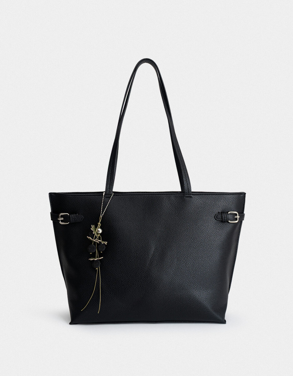 Cartera Shopper Con Charm 