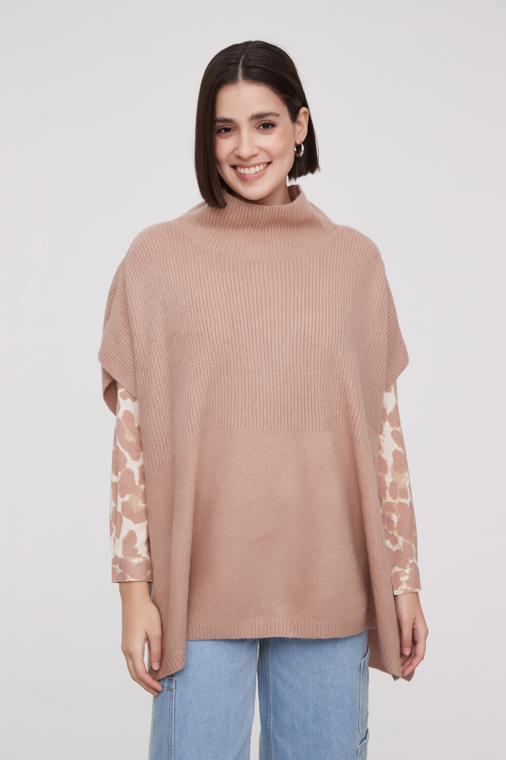 Poncho Amelien Beige Oscuro