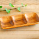 Copetinero rectangular de madera 3 divisiones MARRON