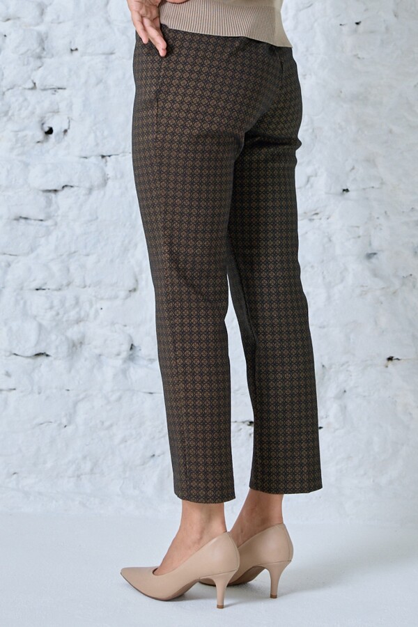 Pantalon Recto NEGRO/DORADO