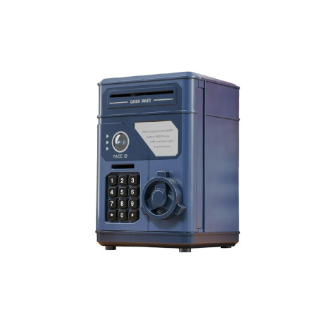 Alcancia Caja Fuerte Infantil con Sonido y Luces Azul