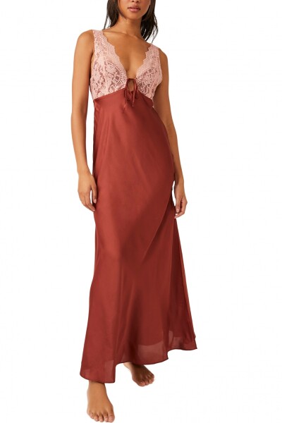 COUNTRY SIDE MAXI SLIP Terracota