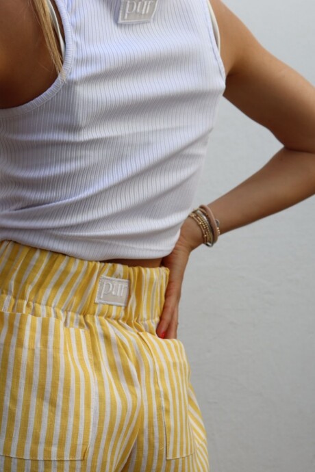 Stripes Pant Amarillo