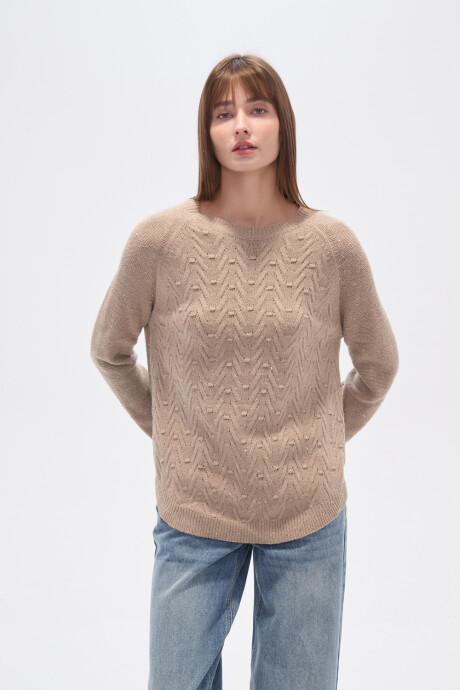 Sweater Pier Taupe Claro
