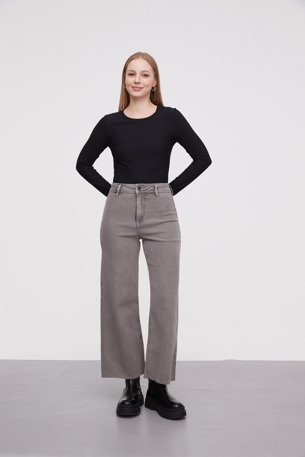 Pantalon Adeline Gris Claro