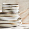 Plato de Cerámica Organic Set 6 Unidades - Gris Plato de Cerámica Organic Set 6 Unidades - Gris