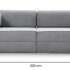 Sofa Sillón Cama Teddy Full Premium 3 Cuerpos Corderoy Gris 1