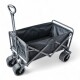 Carro Plegable Multiuso Playa Jardín Camping Carga 150 Kgr Negro
