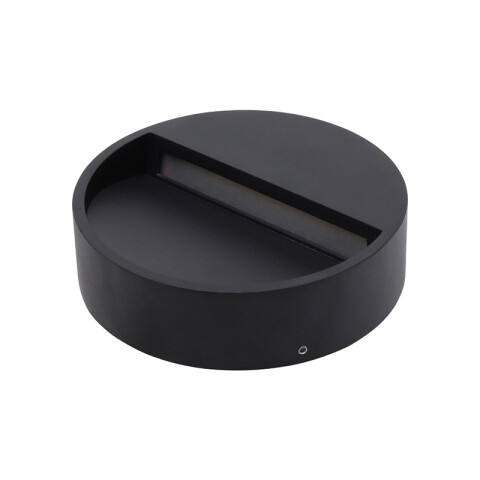 Lámpara de pared LED red. IP65 negro 6W cálida 90° IX4828