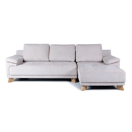 Rinconera Adalia - Tela Microfibra - Chaise derecho 12072 (Beige)