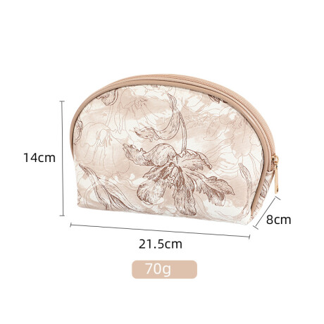 Neceser Ovalado Diseño Floral Beige Neceser Ovalado Diseño Floral Beige