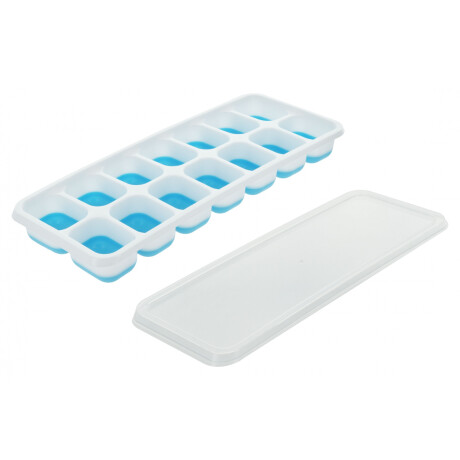 CUBETERA SILICONA CON TAPA PLASTICA 14 CUBITOS HAIXING 12593 CUBETERA SILICONA CON TAPA PLASTICA 14 CUBITOS HAIXING 12593