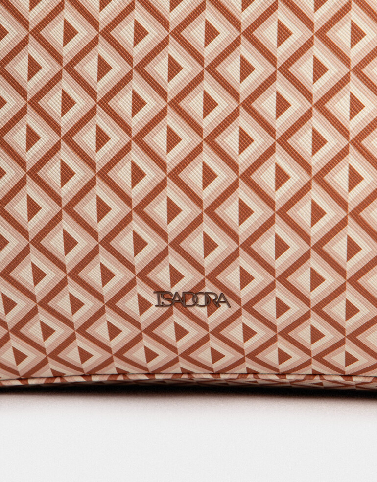 Shopper Cartera Shopper Estampada - Marron Suela