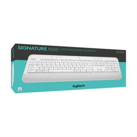 Teclado Logitech K650 Inalámbrico/Bluetooth (en Español) Blanco