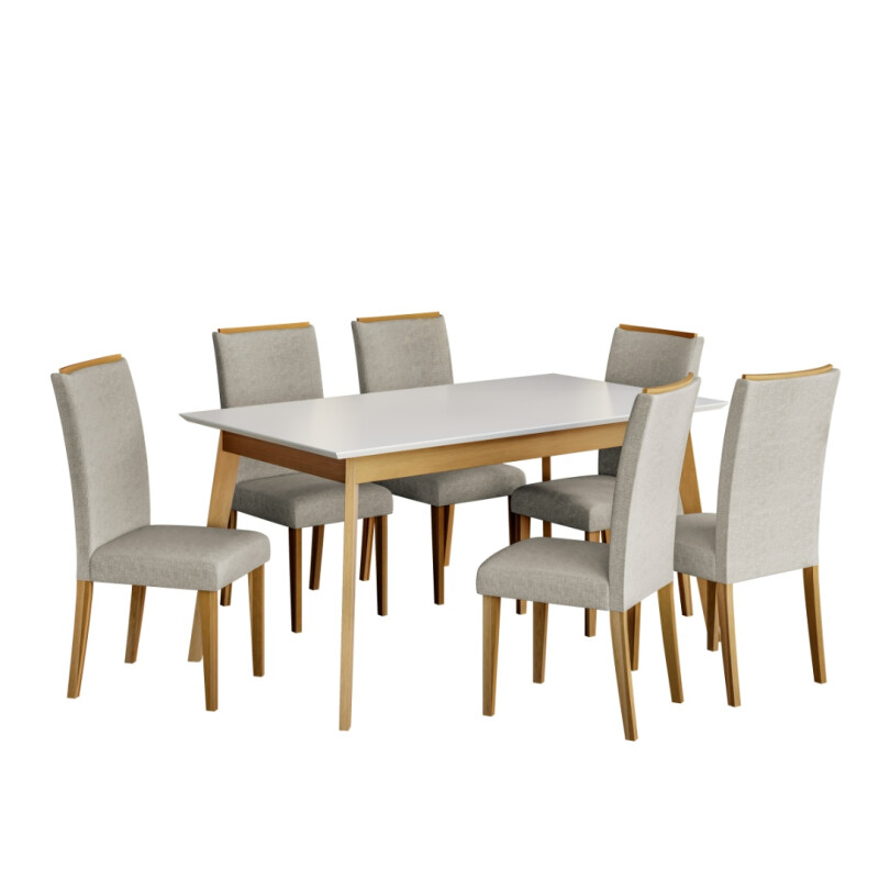 Mesa TOPACIO 1,60x0,90 color IMBUIA con Tapa color BLANCO Mesa TOPACIO 1,60x0,90 color IMBUIA con Tapa color BLANCO