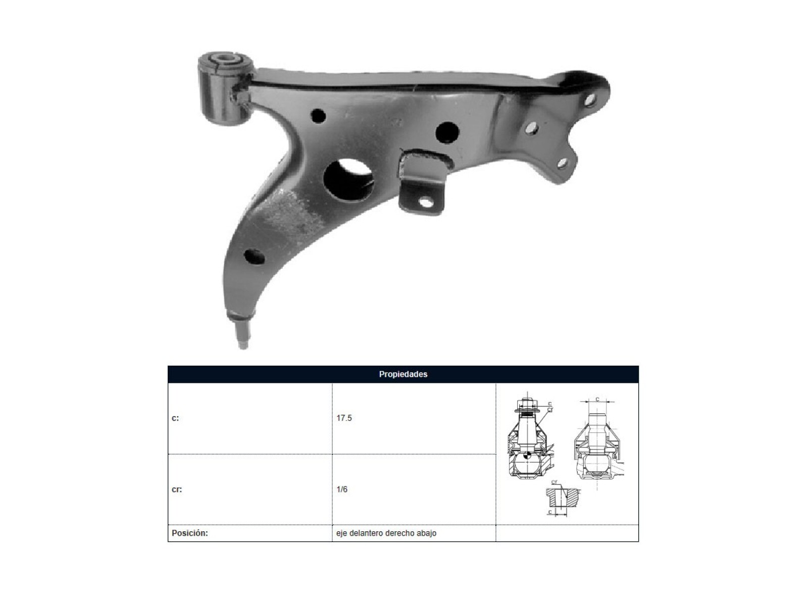 Parilla De Suspension Delantera Toyota Rav4 98-00 Der 